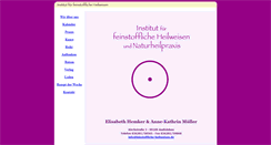 Desktop Screenshot of feinstoffliche-heilweisen.de